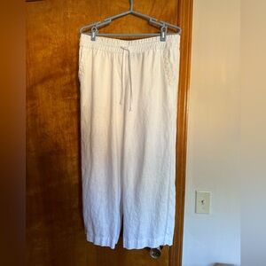 Talbots White Cropped Pants
